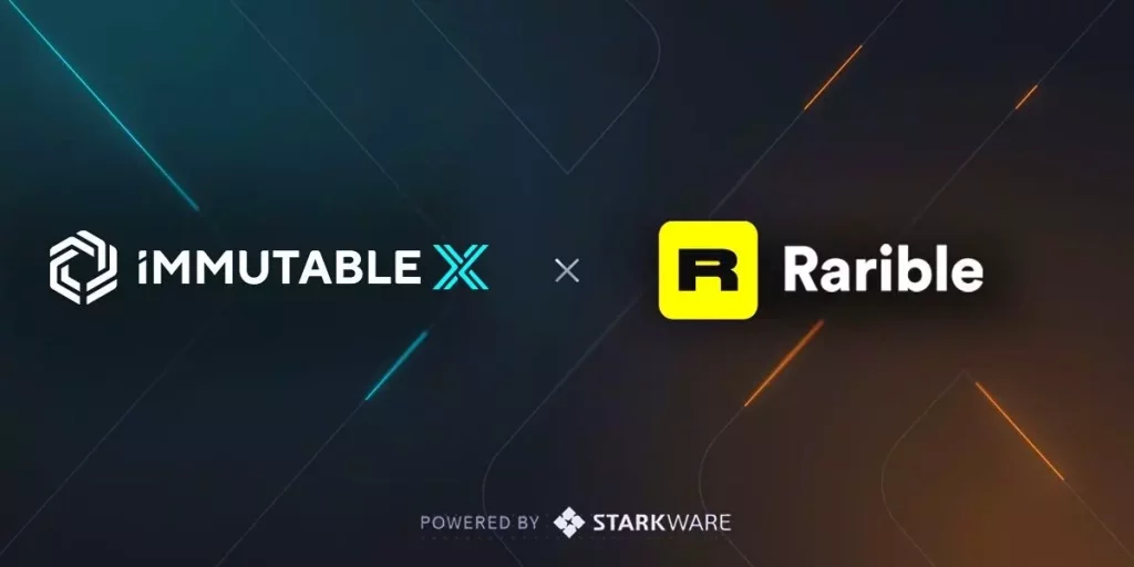rarible-integrates-immutable-x-for-gasless-and-carbon-neutral-gaming-nfts