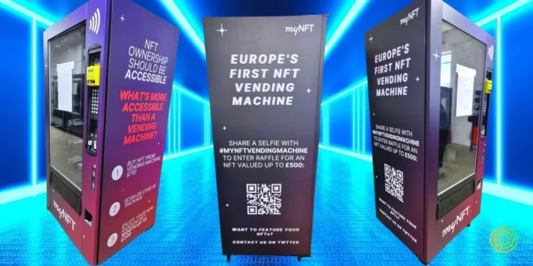 myNFT: Europe's first NFT vending machine to be unveiled in London - ai mynft-europes-first-nft-vending-machine-to-be-unveiled-in-london