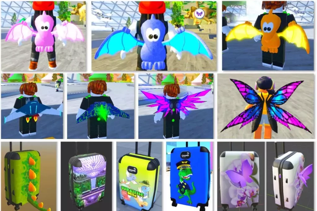 Players can exchange Butterfly Tokens for ChangiVerse-exclusive wearables for their avatar which include specially designed wings and baggage