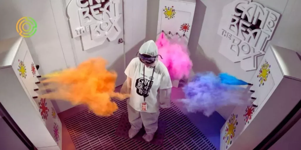 Samsung's new Augmented Reality Game shoots powder if you lose