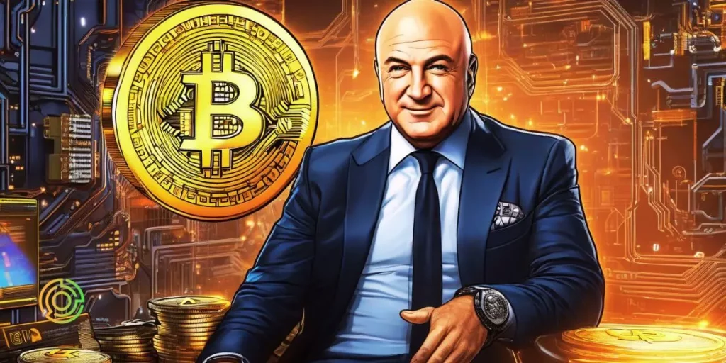 Kevin O'Leary holding Bitcoin