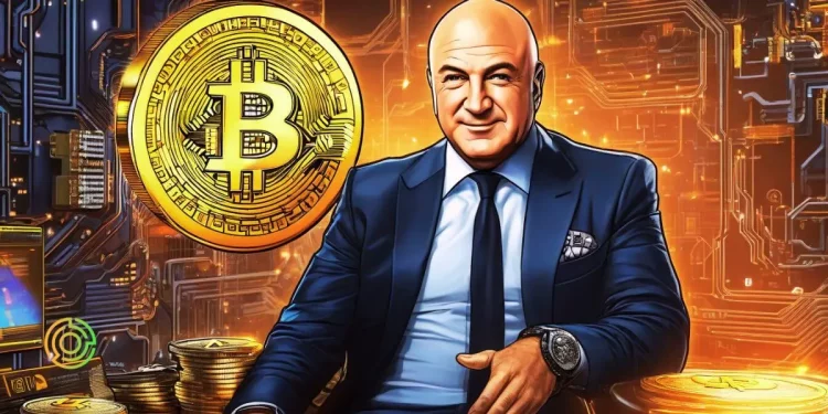 Kevin O'Leary forecasts Bitcoin price at $100,000 with institutional investment - ai agent Kevin O'Leary holding Bitcoin