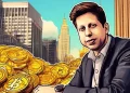 An image showing Sam Altman discussing Bitcoin regulation and government control.