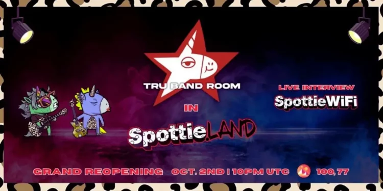 TRU Band Room Joins Forces with SpottieLand in Decentraland