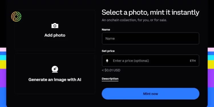Coinbase introduces Instamint AI-based tool for NFT creation - coinbase Coinbase introduces Instamint AI-based tool for NFT creation