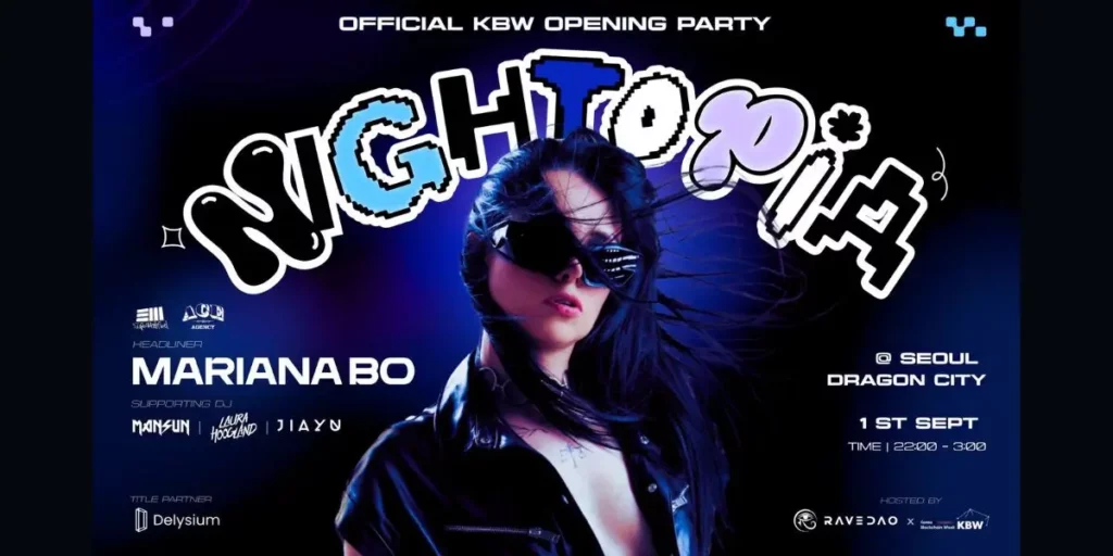 RaveDAO and Delysium Unveil Korea Nightopia: The Ultimate Fusion of Blockchain, AI, and World-Class Music at KBW 2024 - RaveDAO RaveDAO and Delysium Unveil Korea Nightopia: The Ultimate Fusion of Blockchain, AI, and World-Class Music at KBW 2024