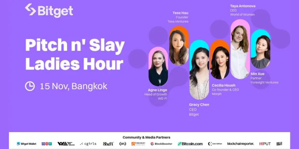 Empowering Female Founders in Web3: Join Pitch n' Slay by Bitget and Morph - female Empowering Female Founders in Web3: Join Pitch n' Slay by Bitget and Morph