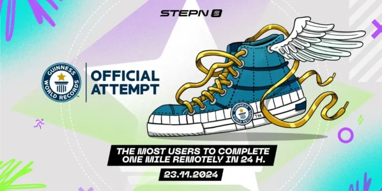 STEPN Apps Aim to Set a GUINNESS WORLD RECORDS™ Title for Most Users to Complete a Remote One Mile Distance in 24 Hours