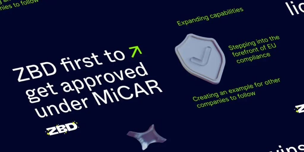 ZBD becomes first to receive EU MICAR licence approval - ZBD ZBD first to receive EU Micar licence approval