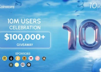 Coinstore Hits 10 Million Users Milestone, Join Grand Celebration with $100,000+ Prize Pool