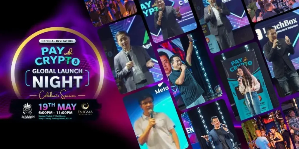 PaywithCrypto Debuts Real-World Platform and POS Machines at Global Launch in Phuket