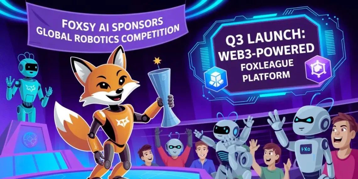 Foxsy AI to sponsor Global Robotics competition ahead of Q3 launch of Web3-Powered Foxleague Platform