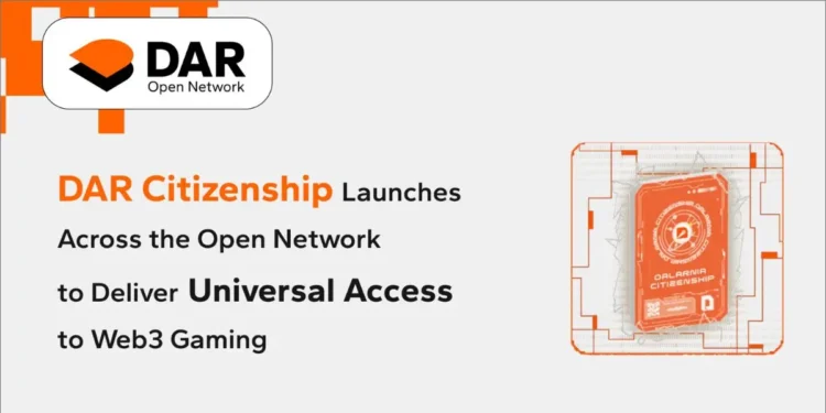 DAR Citizenship Launches Across the Open Network, to Deliver Universal Access to Web3 Gaming