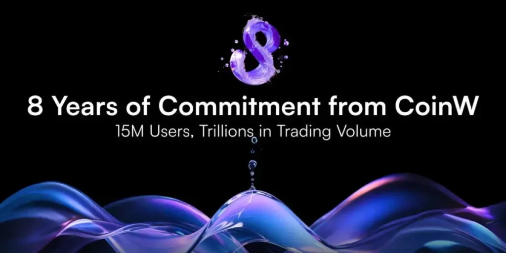 CoinW Celebrates 8 Years of Commitment with 15M Users and Trillions in Trading Volume