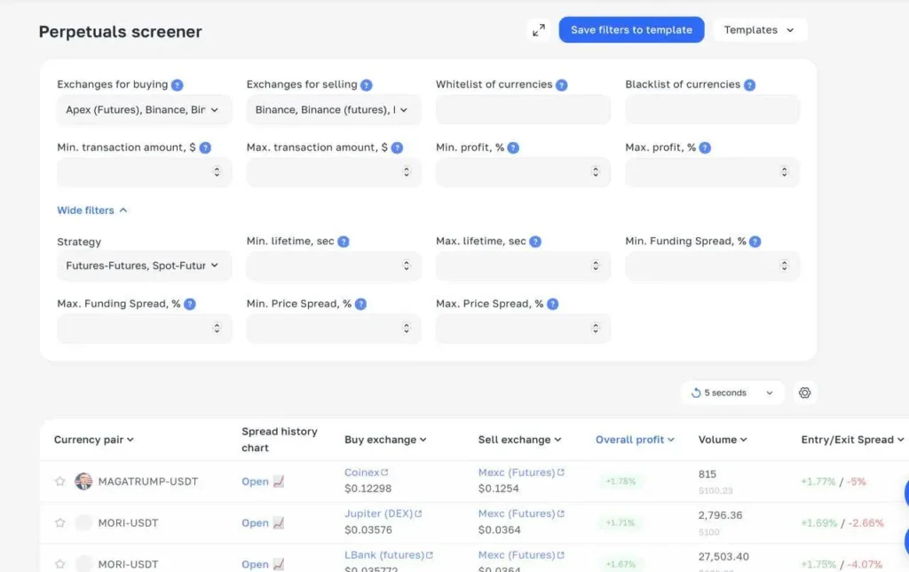 ArbitrageScanner.io – The Best Crypto Arbitrage Bot