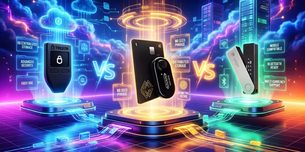 How to Secure Crypto without a Seed Phrase: Cypherock vs Ledger vs Trezor - cypherock How to Secure Crypto without a Seed Phrase: Cypherock vs Ledger vs Trezor