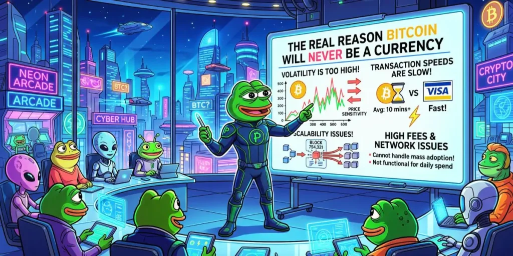 The Real Reason Bitcoin will never be a Currency